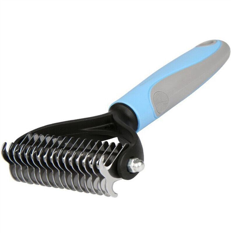 SunnyNest™ 2-in-1 Grooming Brush – Shedding & Dematting Tool
