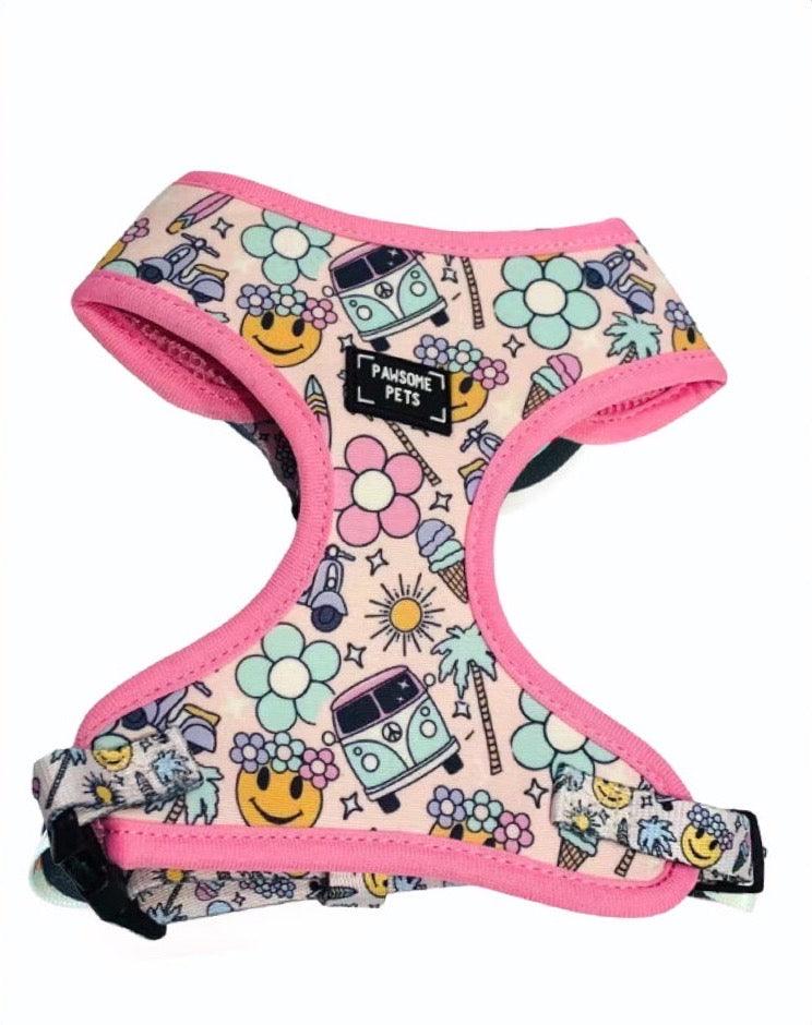 SunnyNest™ Adjustable Pet Harness – Smile Everyday Edition