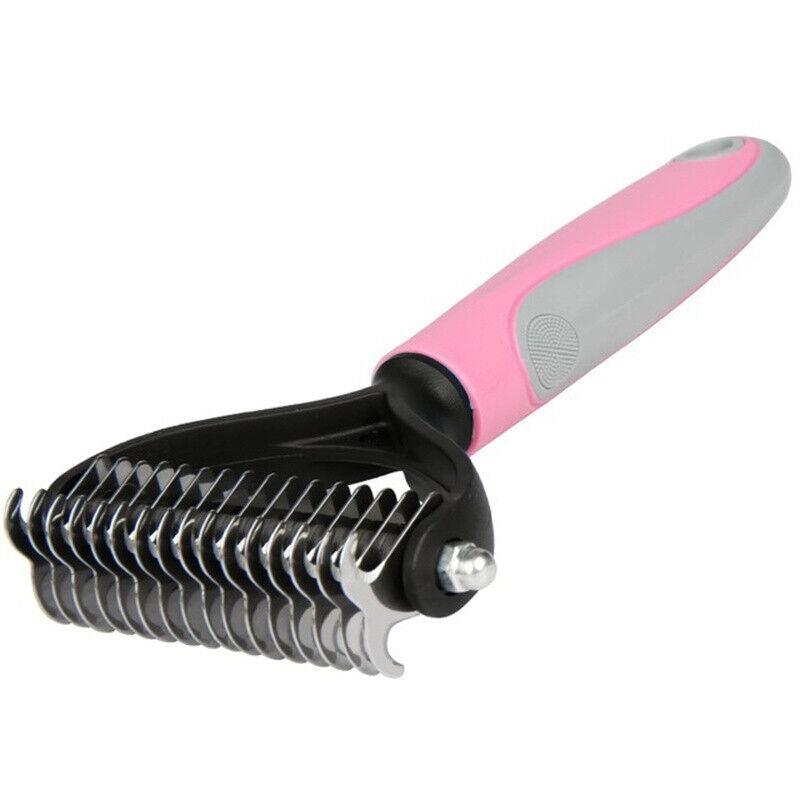 SunnyNest™ 2-in-1 Grooming Brush – Shedding & Dematting Tool