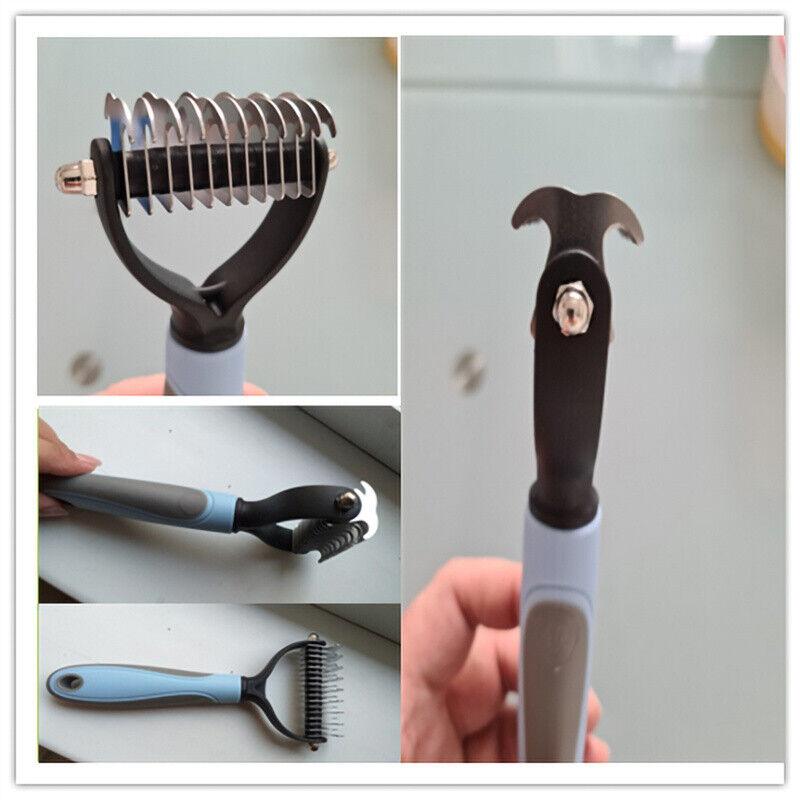SunnyNest™ 2-in-1 Grooming Brush – Shedding & Dematting Tool